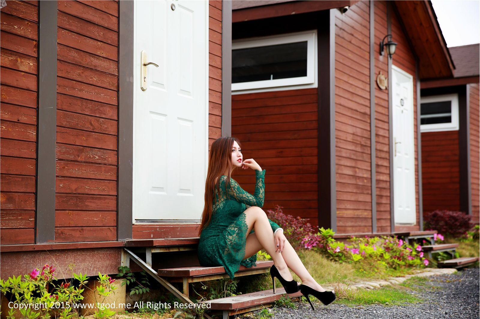 [TGOD推女神]2015.05.08 女神驾到 九江花源谷 青春女神鲁思羽 夏静镜